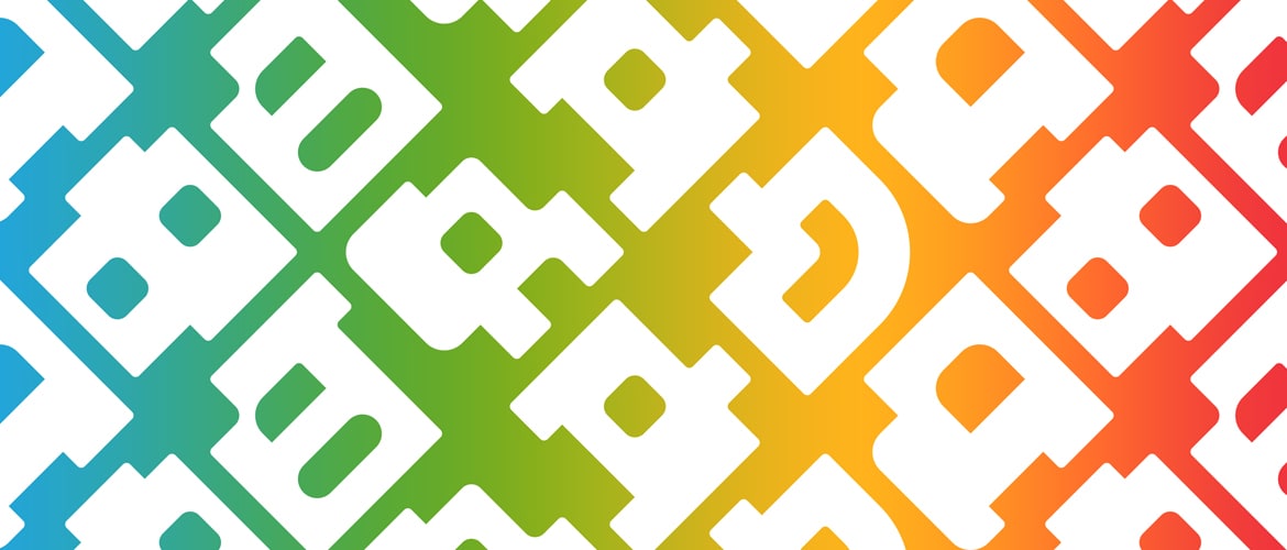 Mojang letters with the Pride colors in the background.