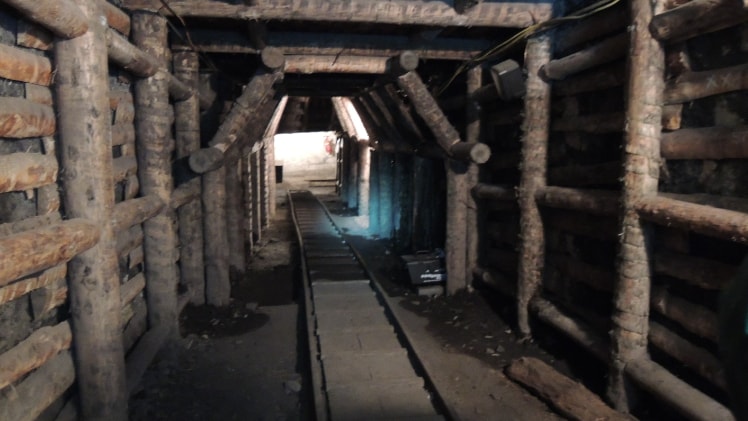 A real-world mineshaft.