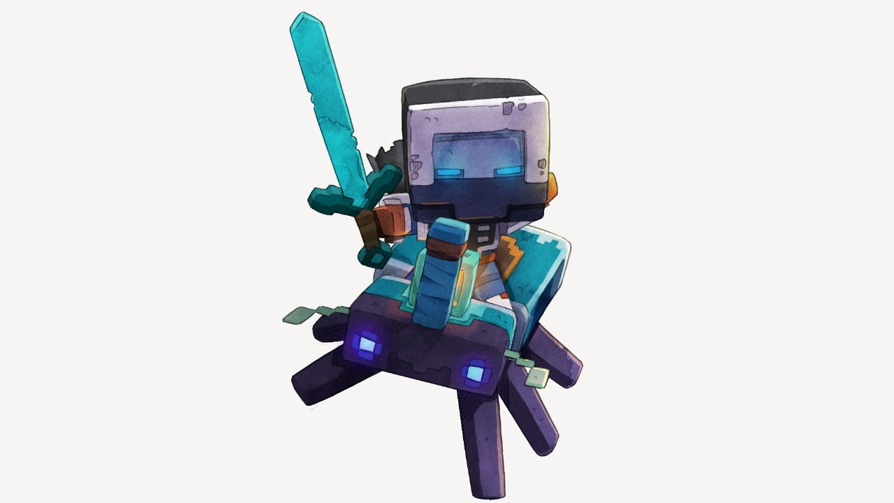 An image of the brilliant beetle mount from Minecraft Legends