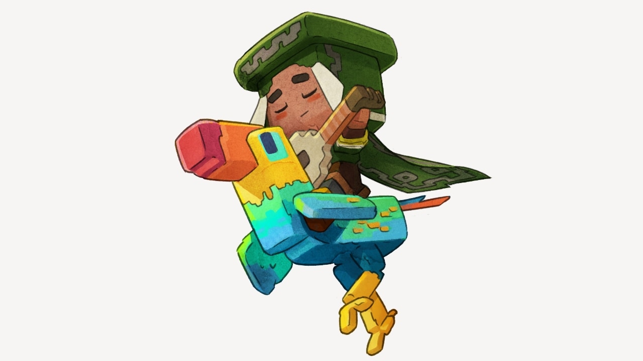 An image of a Minecraft Legends big beak mount