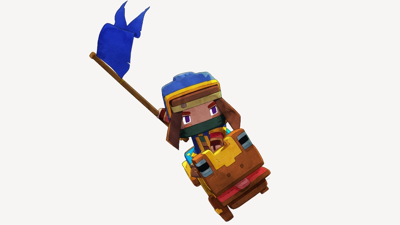 An image of a Minecraft Legends fearless frog mount