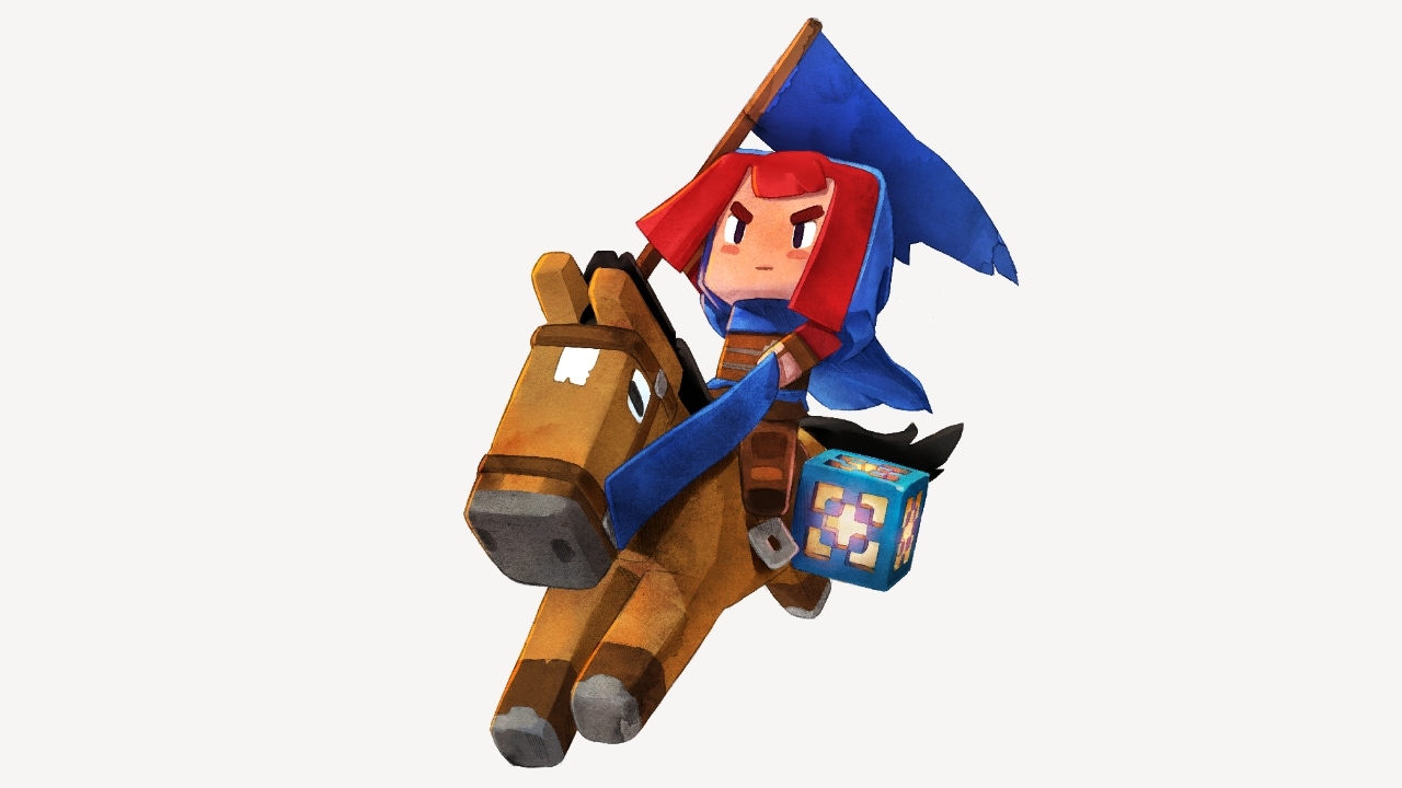 An image of a Minecraft Legends horse mount