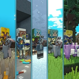 A side-by side image showing the rewards you will receive for completing each of the five Lost Legends released so far.